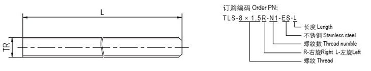 TLS梯形螺紋絲桿 TLS梯形螺紋絲桿